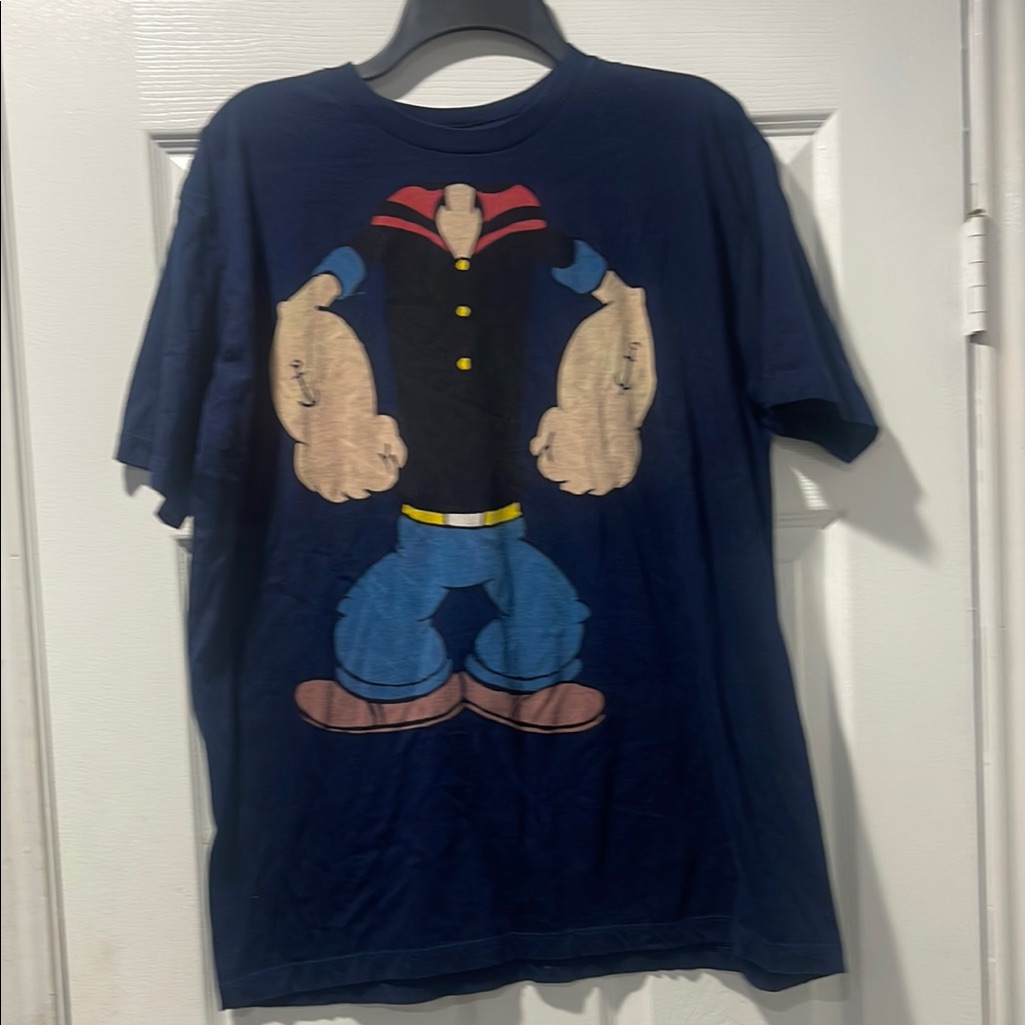 Navy Blue Graphic Popeye Tshirt